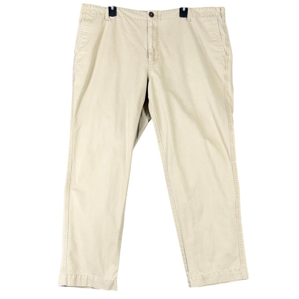 Joseph Abboud Mens Khaki Chinos Flat Front Straight‎ Fit Dress Pants Size 42